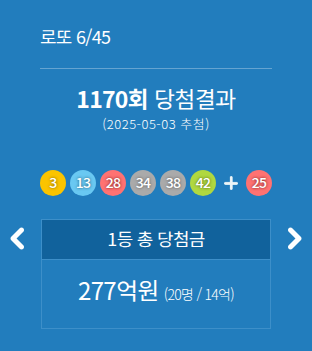 lotto 1170